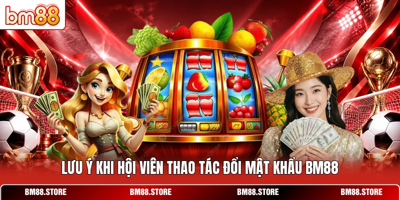 Lưu ý khi hội viên thao tác đổi mật khẩu BM88
